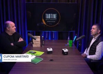 Martin Behrend e Carlos Eduardo Pires durante Videocast e lançamento do cupom especial