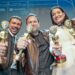 Melhor Ator Coadjuvante Xamã, por "Cinco Tipos de Medo" com o diretor Bruno Brini e a produtora Luciana Druzinado, elenco do melhor longa-metragem brasileiro "Cinco Tipos de Medo". Cleiton Thiele/Ag.Pressphoto