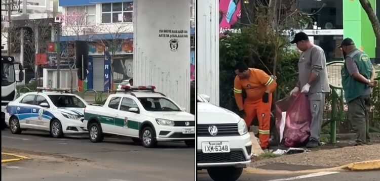 Operação de limpeza foi realizada nesta terça-feira. Fotos Divulgação