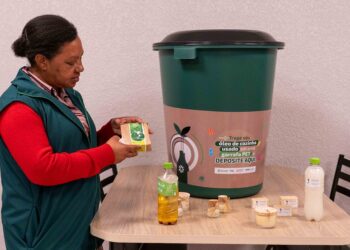 O projeto é realizado em parceria com a Cooperativa Mundo Mais Limpo e a administradora de condomínios Objetiva. Fotos Diego Soares