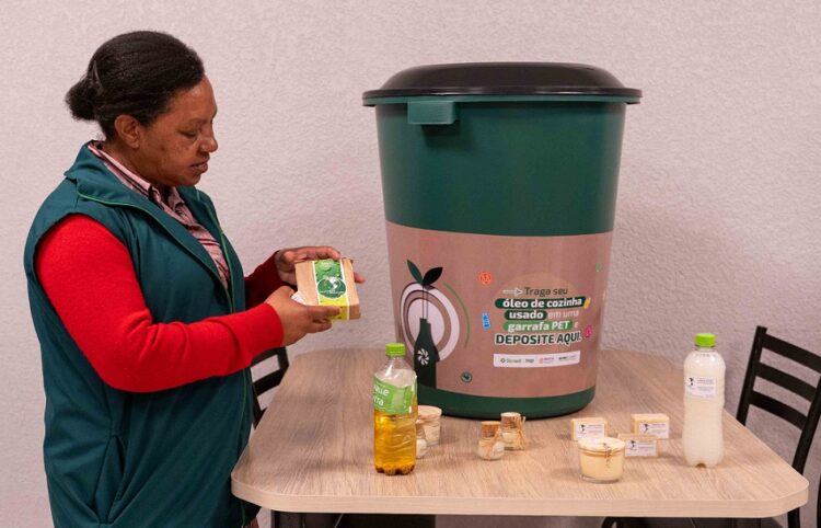 O projeto é realizado em parceria com a Cooperativa Mundo Mais Limpo e a administradora de condomínios Objetiva. Fotos Diego Soares