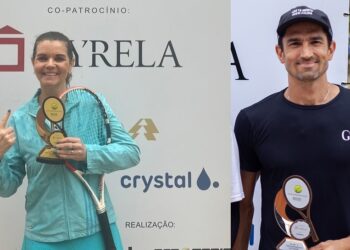 Hamburguenses na final: Roberta Gomes de Oliveira e Nico Ventre. Fotos Divulgação