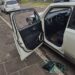 Mais um caso: vidro quebrado de automóvel estacionado na Rua Araguaia. Divulgação
