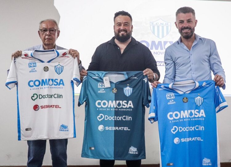 Paulo Kopschina, Jerônimo Freitas e Gustavo Finck. ECNH/Divulgação
