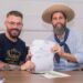 O prefeito de Novo Hamburgo, Gustavo Finck, e o secretário estadual Gaúcho da Geral. Ramon Belmonte/PMNH