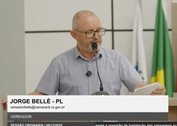 Jorge Bellé durante sua manifestação nesta segunda-feira. Reprodução