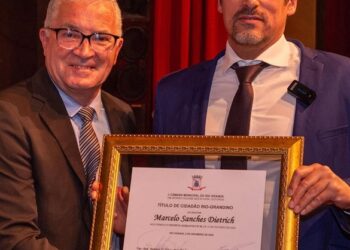 Vereador José Antonio da Silva e Marcelo Dietrich. Divulgação