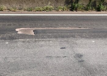 Mesmo com pedágio, trecho da BR-101, entre Capão da Canoa e Torres, está repleto de crateras, mato e desníveis