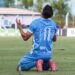 Allison, de joelhos, comemora o gol e a classificação do Noia. Wilber Dorneles/ECNH