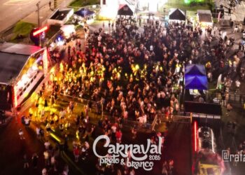Aquece do Carnaval Preto & Branco já movimentou grande público. Rafael Torres Atz/Divulgação