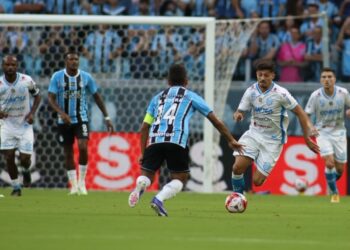 Anilado lutou muito na Arena e, no minuto final, Allison quase marcou o gol de empate. Luis Felipe Amorin/ECNH