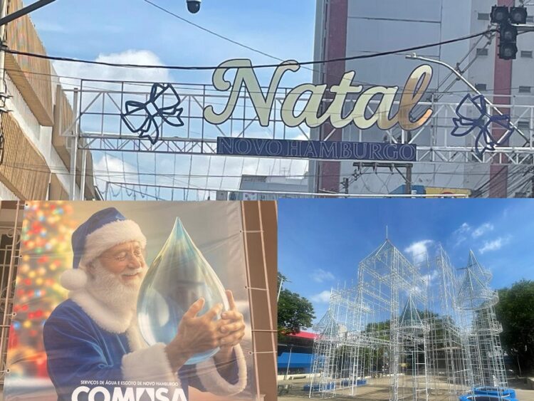 Letreiro gigante, Papai Noel azul, esqueleto do Castelo na Praça do Imigrante: está tudo certo?