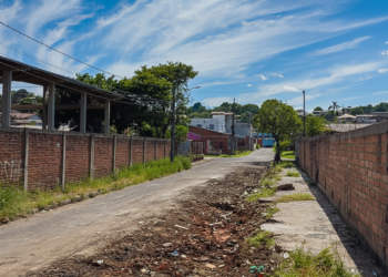 Nova operação de limpeza na Rua Juarez, no bairro Canudos, na quadra entre as ruas Ícaro e Maria do Carmo Miranda da Cunha. Gustavo Steffens/PMNH