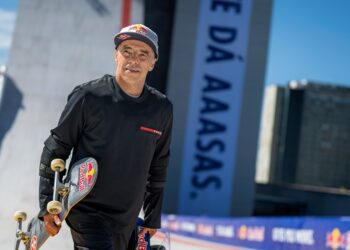 Sandro Dias entrou para a história durante o Red Bull Building Drop em Porto Alegre. Joerg Mitter/Red Bull