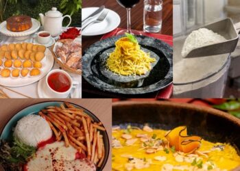 Os cinco pratos/receitas que fazem parte da promoção. Fotos Divulgação