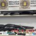 Armamentos e munições foram apreendidos na noite desta terça-feira. Brigada Militar/Divulgação