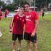 Tobias e João Victor logo após a decisão da 29ª Copa Internacional Victor Körbes de Punhobol – 2026.