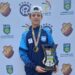 Alfredo Engel Hauser conquistou o título na categoria 14 anos. Divulgação