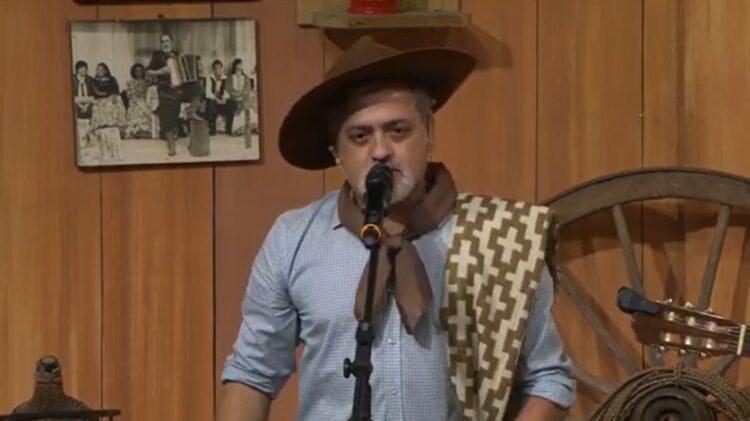 Anomar Danúbio Vieira, um dos grandes nomes da literatura e da música nativista do sul do Brasil. TVE/Reprodução