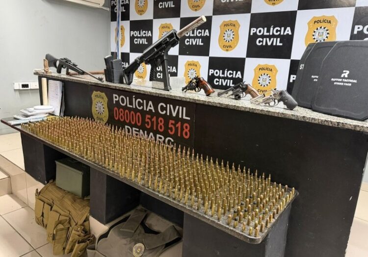 Operação foi realizada nesta terça-feira (12). Polícia Civil/Divulgação
