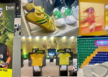 Sinais de tempo de Copa do Mundo estão presentes em diferentes propostas na feira