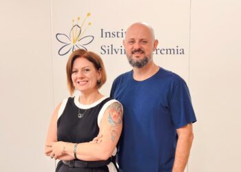 O empresário Alexsandro Geremia, CEO da Higra, e a designer Alethea Geremia. Divulgação