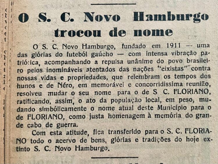 Edição de 28 de agosto de 1942 do jornal O 5 de Abril