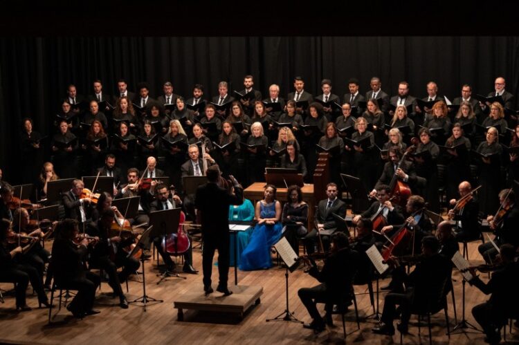 Orquestra Sinfônica de Porto Alegre apresentando Voci di Vivaldi, em Bento Gonçalves. Gabs Bayer/Divulgação Ospa