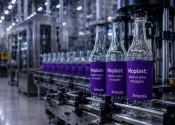 A Artecola produz adesivos para embalagens, incluindo congelados, para rotulagem de garrafas e frascos, além de uma linha que estabiliza cargas em paletes. Divulgação