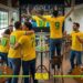 O espaço contará com um grande telão de LED para transmissão dos jogos, entre outras atrações. Divulgação