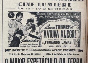 Anúncio da inauguração na edição de 30 de abril de 1954 do jornal O 5 de Abril