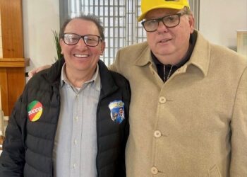 Colegas de PL: o vice-prefeito de Novo Hamburgo, Gerson Haas, e o pré-candidato Marco Orsi. Divulgação