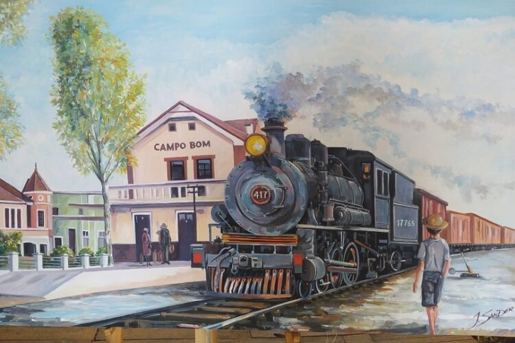 Em suas obras, realizadas principalmente em acrílica sobre tela, o artista explora um estilo que dialoga com o realismo moderno. PMCB/Divulgação