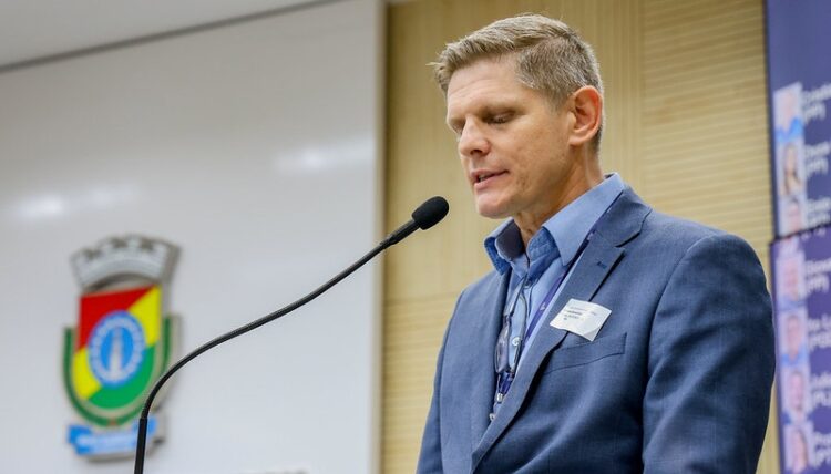 Marcelo de Bastiani esteve na Câmara de Vereadores em razão do Direito de Resposta. Tatiane Lopes/CMNH