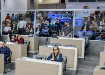 Dezenas de comerciantes estiveram na Câmara de Vereadores na manhã de hoje. Daniele Souza/CMNH