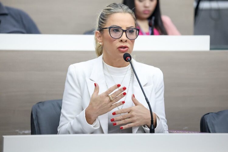 Ex-secretária municipal Andrea Schneider Pascoal compareceu como testemuha. Daniele Souza/CMNH