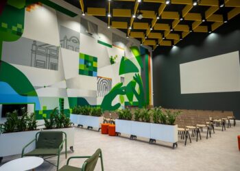 Novo Espaço Sicredi9 oferece diferentes estruturas para utilização da comunidade. Fotos Portal Martin Behrend e Diego Soares/Divulgação