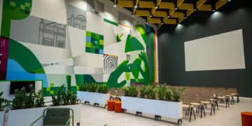 Novo Espaço Sicredi9 oferece diferentes estruturas para utilização da comunidade. Fotos Portal Martin Behrend e Diego Soares/Divulgação