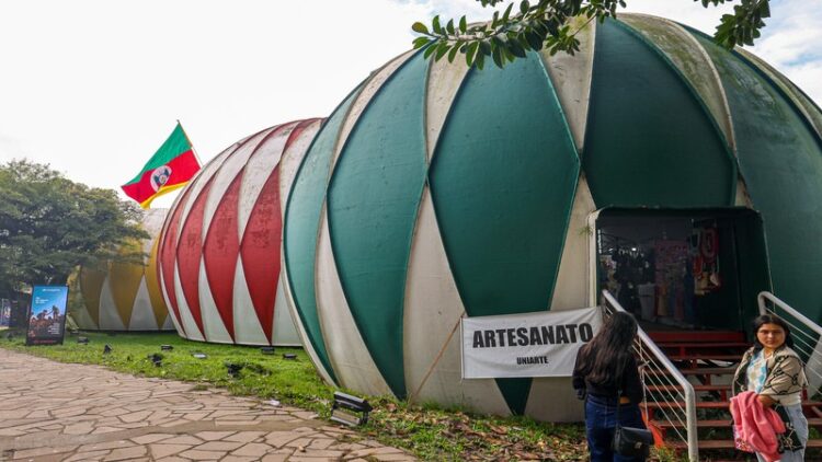 As esferas são cartão de visitas para quem chega ao Parque de Exposições Assis Brasil, em Esteio. Gabriel Centeno/Expointer