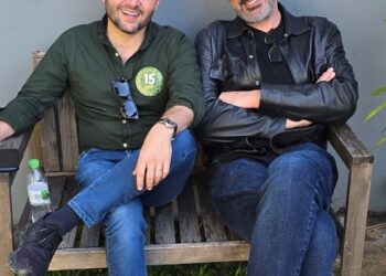 Gabriel Souza e Gabriel Corrêa em momento de descontração na campanha. Divulgação
