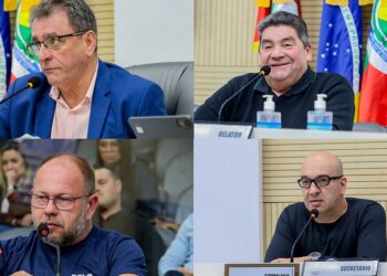 O quarteto que está fazendo de tudo para enfraquecer as investigações da CPI. Tatiane Lopes/CMNH