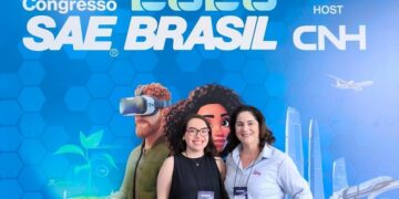 As pesquisadoras Alessandra Lemos e Nicole da Silva apresentaram temas inovadores em São Paulo. Divulgação