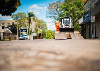 As obras na Rua Tapes iniciaram nesta semana.