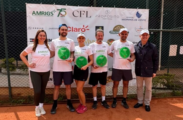 Equipe campeã: Tomás Bigolin, Raquel Barth Campani, Gabriel Ribeiro Mädke, Otavio Passos de Oliveira. Fotos Divulgação