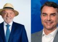 Lula e Flávio Bolsonaro vão disputar o segundo turno em 25 de outubro. Fotos Divulgação