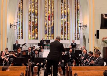 No dia 7 de outubro, a Orquestra de Sopros realizou apresentação na Igreja da Ascensão. Divulgação