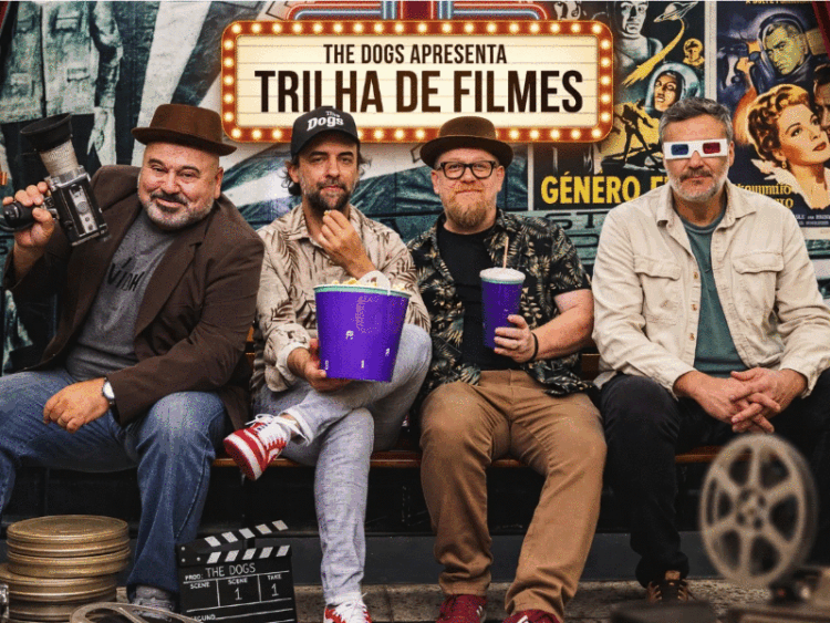 O quarteto da The Dogs: Luciano/Lucky Alves, Daniel Hunger, Rodrigo Ruivo e Marcelo Marinoni. Divulgação